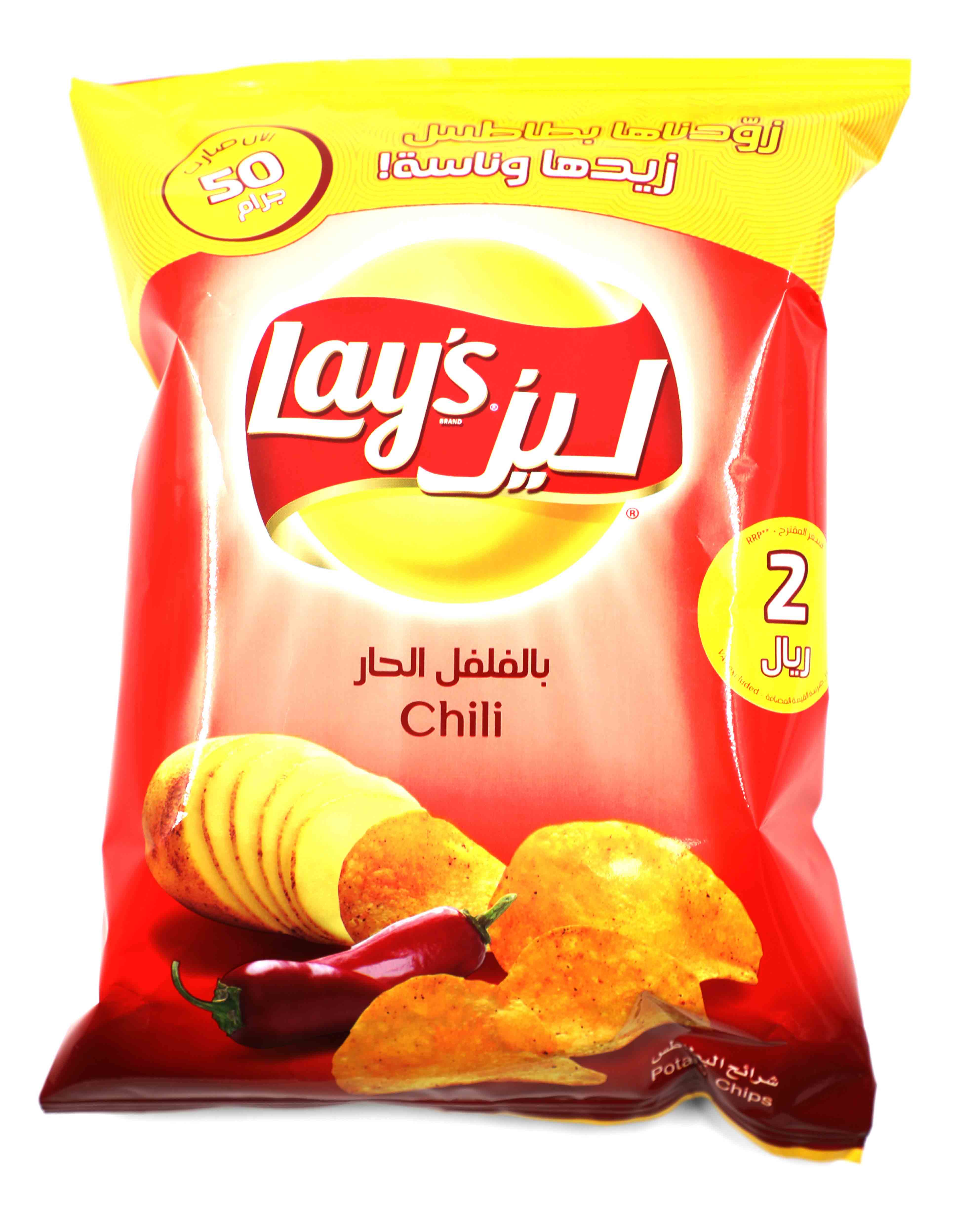 Lay-s-Chili-Potato-Chips-48-gr | Amwaj Al Dair Supermarket W.L.L | سوبر ...