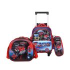 STAR GOLD 3 PCS SET WITH TROLLEY BACPACK GIRL AND BOY