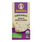 ANNIES MAC & CHEESE ORGANIC SHELL WHITE CHEDDAR 6 OZ