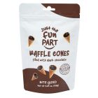 JUST THE FUN PART MINI WAFFLE WITH DARK CHOCOLATE CONES FILLED 4.23 OZ