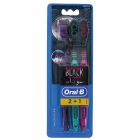 ORAL B ALL-ROUNDER BLACK 40 MED TOOTHBRUSH 2+1 FREE