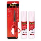 3M SCISSOR +GLUE STICK15GMS 2PCS