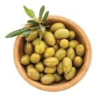 ITALIAN LARGE GREEN WHOLE OLIVES MARINATED PER KG