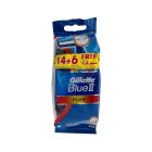 GILLETTE BLUE II DISPOSABLE FXD 14+6 FREE 20`S