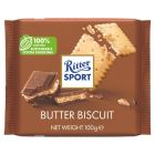 RITTER SPORT MILK CHOCOLATE BUTTER BISCUIT AND CREAM TABLET 100 GMS