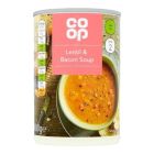 COOP LENTIL&BACON SOUP 400 GMS (CONTAINS PORK)