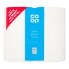 COOP WHITE KITCHEN TOWEL 2 ROLL