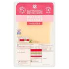 COOP BRITISH MATURE CHEDDAR SLICES 200 GMS