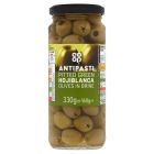 COOP GREEN OLIVES IN BRINE PITTED 330 GMS