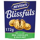 MCVITIES BLISSFULS MILK CHOCOLATE AND HAZELNUT 172 GMS