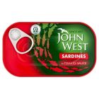JOHN WEST SARDINES IN TOMATO SAUCE 120 GMS