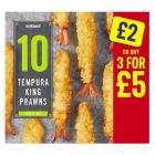 ICELAND 10 TEMPURA KING PRAWNS 130 GMS