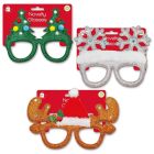 TOM SMITH SS NOVELTY XMAS GLASSES 2 DESIGNS