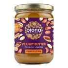 BIONA PEANUT BUTTER ORGANIC CRUNCHY WITH SEA SALT 500 GMS