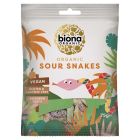 BIONA SOUR SNAKES ORGANIC 75 GMS