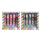 XMAS COLOUR CANDY CANE IN PRINTED BOX WITH SHRINK FILM