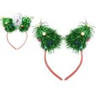 TINSEL TREES HEADBAND HEADER CARD