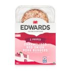 EDWARDS CARAMELISD ONION PORK BURGER FROZEN 300 GMS (CONTAINS PORK)
