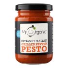 MR ORGANIC GRILLED PEPPER PESTO NO ADDED SUGAR 130 GMS