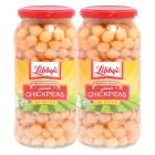 LIBBYS CHICK PEAS IN JARS 2X540 GMS