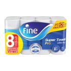 FINE HOUSEHOLD SUPER TOWEL 3 PLY 8X60'S