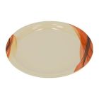 ROYAL FORD MELAMINE WARE 10 CM SUPER RAYS FLAT PLATE BROWN 1'S