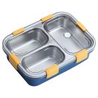 J4U STAINLESS STEEL LUNCH BOX 3 COMPARTMENT 1'S