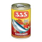 555 SARDINES IN TOMATO SAUCE HOT 155 GMS