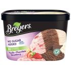 BREYERS ICE CREAM NO ADDED SUGAR VANILLA CHOC STRAWBERRY 1.5 QT