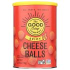 THE GOOD CRISPS CHEESE BALLS SPICY 2.75 OZ