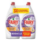 FAIRY REFRESHING LAVENDER DISHWASHING LIQUID 2X800 ML