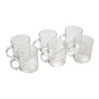LUMINARC TEA CUP CLEAR SET OF 6'S