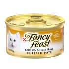 PURINA FANCY FEAST CLASSIC PATE CHICKEN AND LIVER FEAST GOURMET CAT FOOD CAN 85 GMS