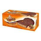 PAPAGENA CHOCOLATE WAFERS WITH ORANGE FLAVOURED CREAM FILLING 120 GMS