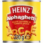 HEINZ ALPHAGHETTI IN TOMATO SAUCE 220 GMS