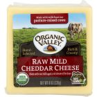 ORGANIC VALLEY RAW MILD CHEDDAR CHEESE 8 OZ