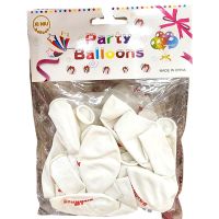 BAHRAIN WHITE BALLOONS IN PKT 10'S