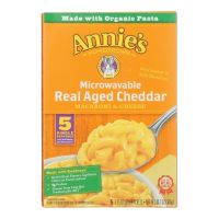 ANNIES MACARONI & CHEESE MICROWAVABLE REAL AGED CHEDDAR 5 CT 10.7 OZ