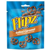 MCVITIES FLIPZ SALTED CARAMEL COATED PRETZELS 90 GMS