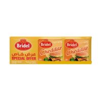 BRIDEL CHEDDAR SLICES CHEESE 2X200 GMS @ SPECIAL PRICE