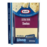 KRAFT DELI FRESH EXTRA THIN SWISS SLICES CHEESE 14S 8 OZ