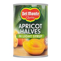 DELMONTE APRICOT HALVES IN SYRUP TIN 420 GMS