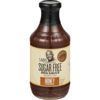 G HUGHES HONEY BBQ SAUCE SUGAR FREE 18 OZ