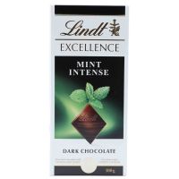 LINDT EXCELLENCE MINT INTENSE CHOCOLATE 100 GMS