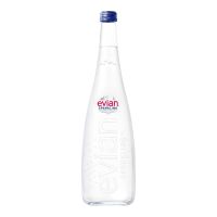EVIAN SPARKLING NATURAL MINERAL WATER GLASS 750 ML
