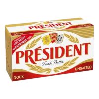 PRESIDENT FRENCH UNSALTED BUTTER 250 GMS