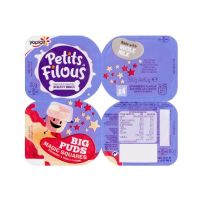 YOPLAIT PETITS FILOUS MAGIC SQUARES STRAWBERRY AND VANILLA 4X80 GMS