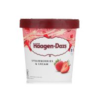 HAAGEN-DAZS STRAWBERRY & CREAM ICE CREAM 460 ML