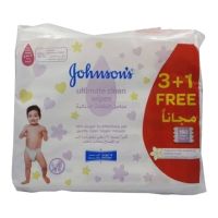 JOHNSON ULTIMATE CLEAN BABY WIPES 48S 3+1 FREE