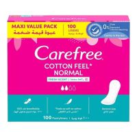 CAREFREE COTTON FEEL NORMAL FRESH SCENT 100'S